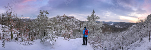 Winterlandschaft bei Eisenach in Thüringen