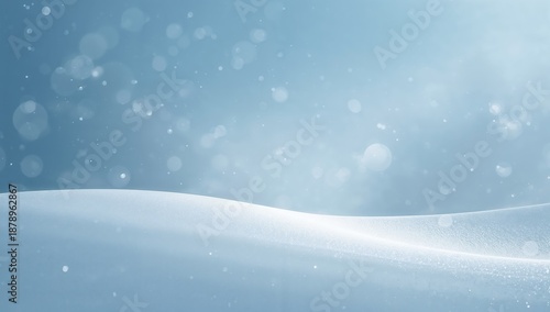Wallpaper Mural Soft abstract snow scene with light blue gradient and falling snowflakes ideal for winter holidays, seasonal banners, and cold climate visuals Torontodigital.ca