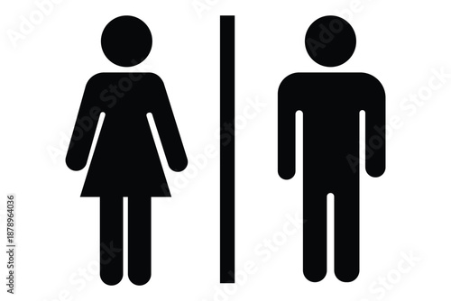 "Vector Icons Representing Male and Female Gender Symbols"