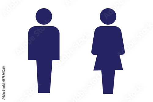Restroom signage vector set, male female unisex accessible WC icons, public facility design, inclusive bathroom symbols, modern minimal style, stock art .