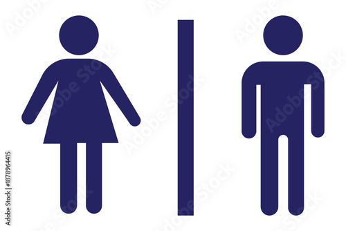 Man and woman icon , vector illustration .