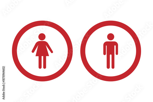 Man and woman icon , vector illustration .