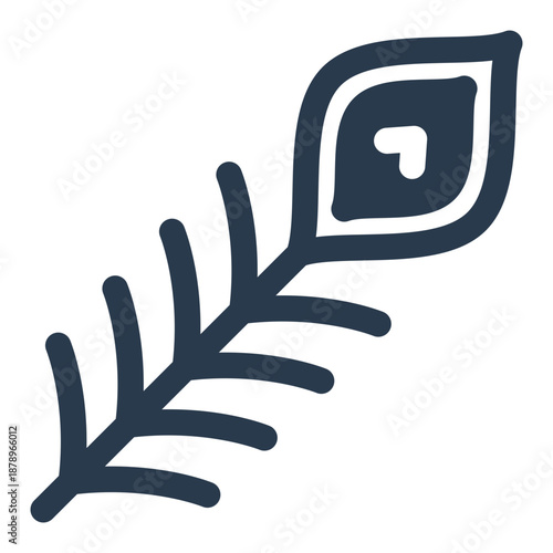 Peacock feather sacred symbol in Thaipusam celebration