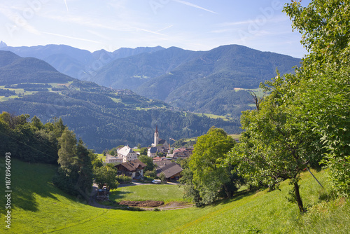 Feldthurns in the Eisack Valley is perched on a sunny terrace at around 850 m above sea level in South Tyrol, Italy.