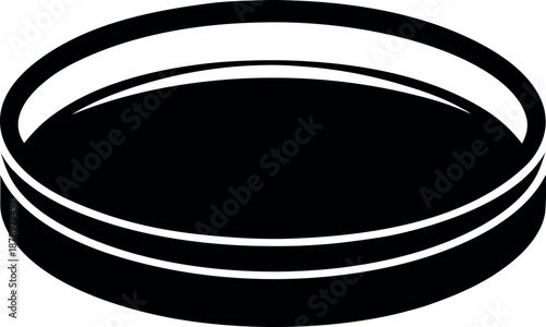 Filled Petri Dish Microbial Culture Icon