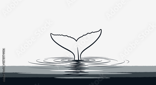 fish tail splashing water