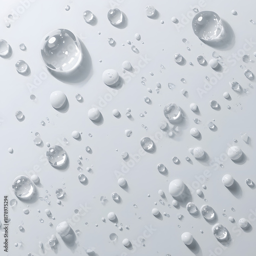 Wallpaper Mural Water drops on blue glass creating a fresh and abstract wet texture Torontodigital.ca