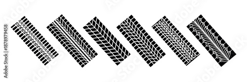 Tire Marks Skid Track Vector Design