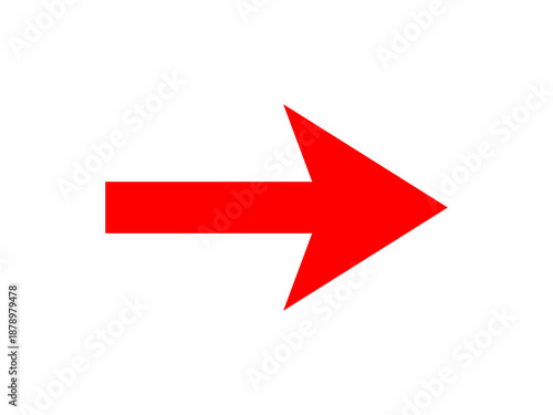 Free Download Red Horizontal Arrow Symbol – Next or Forward Concept - GFXLoad