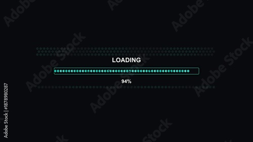 Wallpaper Mural Hexagon grid loading animation with progress bar in digital design setting for user interfaces and web applications Torontodigital.ca