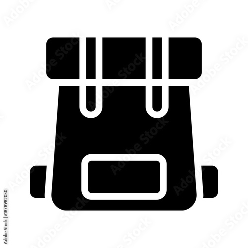 Backpack Glyph Icon