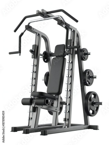 Multi functional home gym system with various attachments