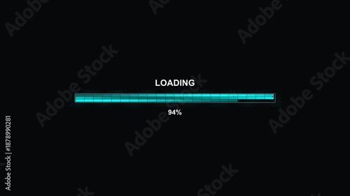 Wallpaper Mural Cool progressbar animation featuring hexagon grid design showing loading process at 100 percent completion Torontodigital.ca