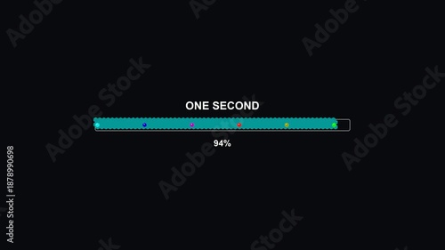 Wallpaper Mural Progressbar animation with hexagons and a grid layout showing visual updates every second for duration tracking Torontodigital.ca