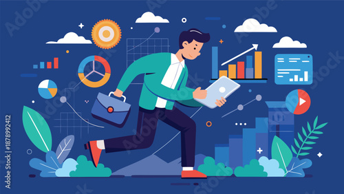 Visual representation of top online business management courses featuring