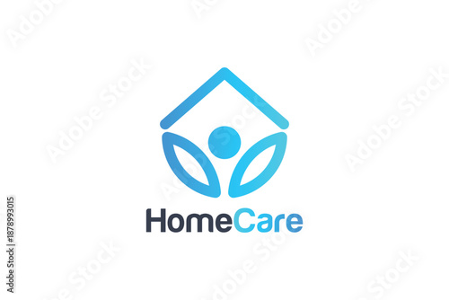Compassionate Home Care Logo for Family and Community Care Brands, Friendly Home and Trustworthy Home Care Logo