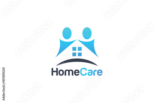 Compassionate Home Care Logo for Family and Community Care Brands, Friendly Home and Trustworthy Home Care Logo