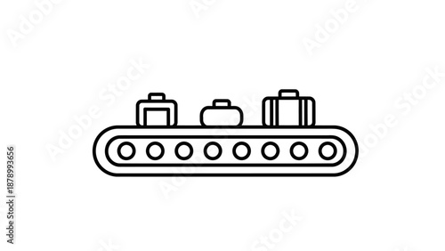 Simple black and white tank icon with three turrets.