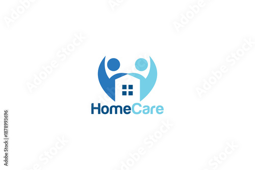 Compassionate Home Care Logo for Family and Community Care Brands, Friendly Home and Trustworthy Home Care Logo