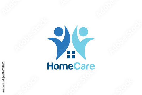 Compassionate Home Care Logo for Family and Community Care Brands, Friendly Home and Trustworthy Home Care Logo