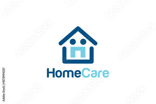 Compassionate Home Care Logo for Family and Community Care Brands, Friendly Home and Trustworthy Home Care Logo