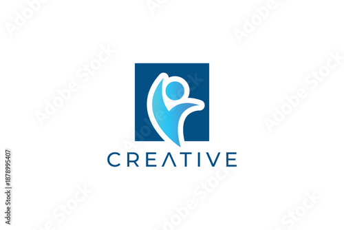 Elegant Abstract Man Logo for Professional, Personal, and Business Identity