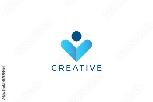 Elegant Abstract Man Logo for Professional, Personal, and Business Identity