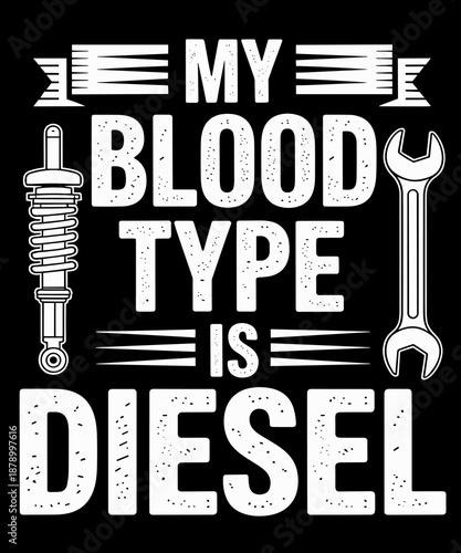 Vintage Car Mechanic Diesel Engine Mechanic Muscle Car