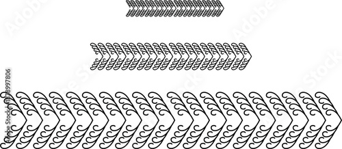 Chainmail fabric patterns in various scales