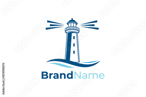 Modern Lighthouse Logo for Coastal, Marine, and Travel Brands