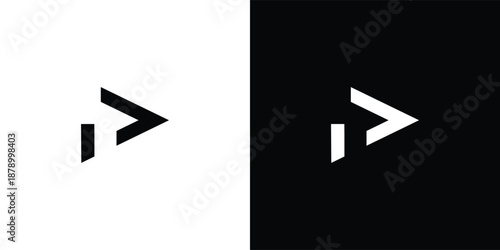 Modern Play Button Logo for Video, Streaming and Digital Platforms