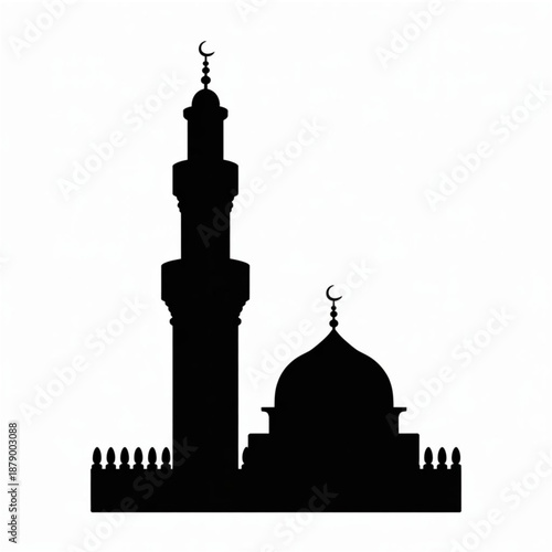 vector soiliouette of mosque