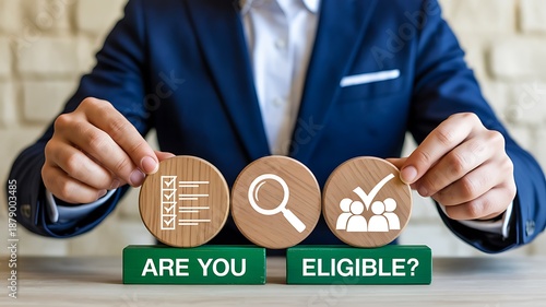 Business eligibility assessment and qualification concept
