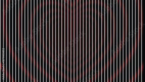 Red Black Line Abstract Background – Horizontal Gradient Wave Texture Art. Modern Abstract Red Black Blurred Glassed Gradient background. Ribbed glass texture