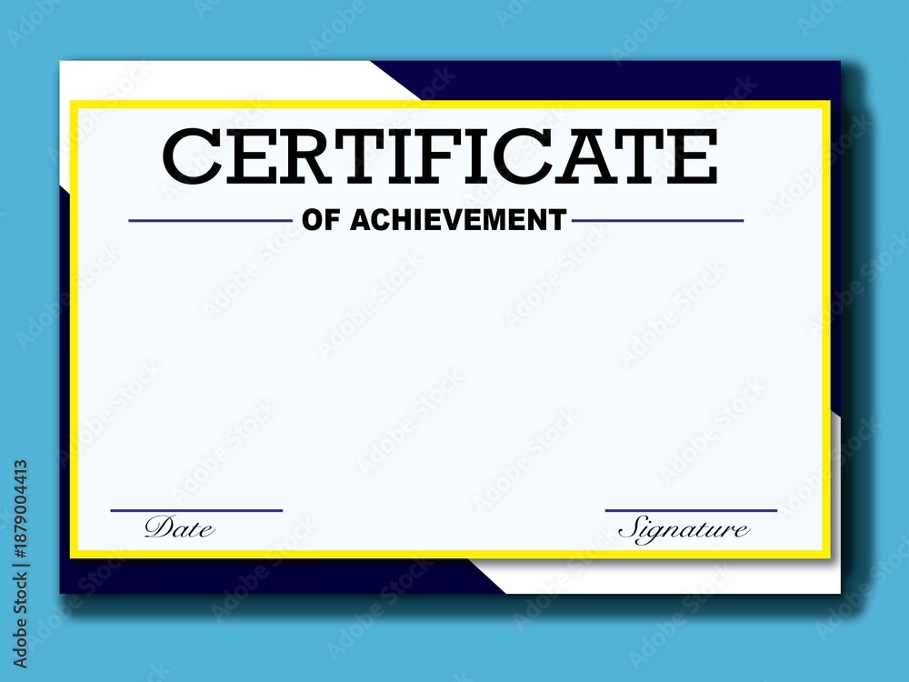 Obraz premium Certificate template Design 