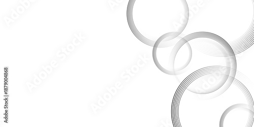 Abstract background with grey gradient circle ring. Spiral sound wave rhythm line dynamic shape. abstract background, Vector illustration design for presentation, banner, cover, poster, texture Etc. 