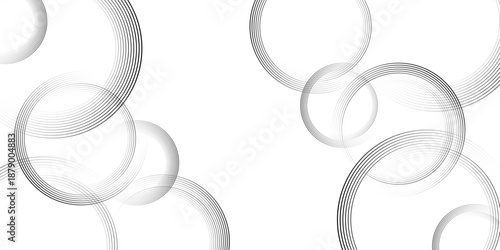 Abstract background with grey gradient circle ring. Spiral sound wave rhythm line dynamic shape. abstract background, Vector illustration design for presentation, banner, cover, poster, texture Etc. 