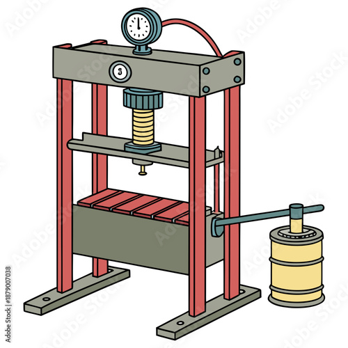 Industrial hydraulic press