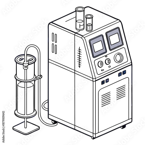 Industrial equipment illustration