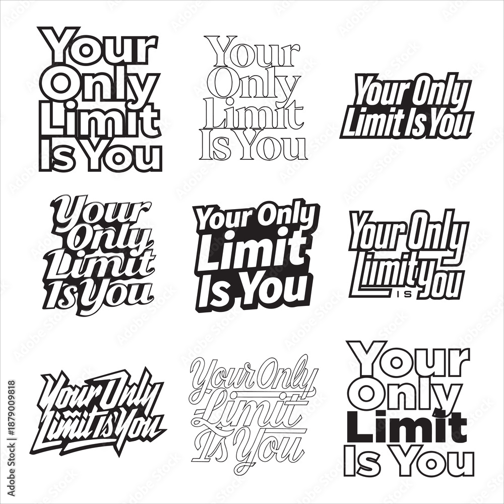 Obraz premium Your Only Limit Is You Motivation Poster
