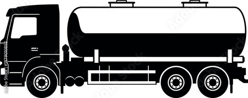 Tanker truck silhouette icon