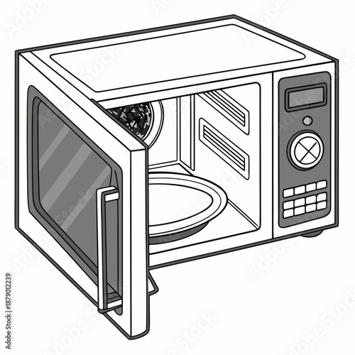 Modern microwave oven