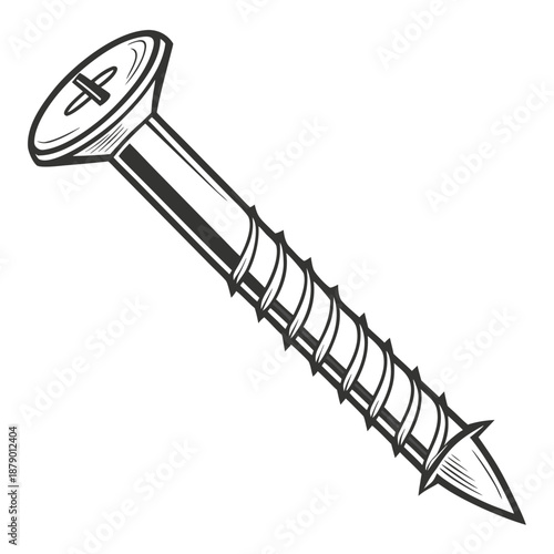 Illustrated screw