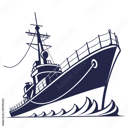 Historical naval ship illustration