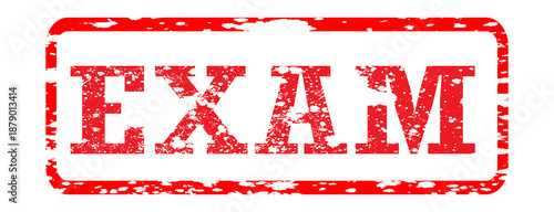 Exam Rubber Stamp Education Vector