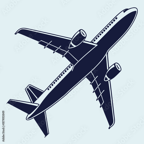 Illustrated airplane