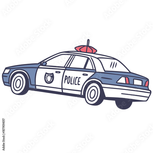 Police car illustration