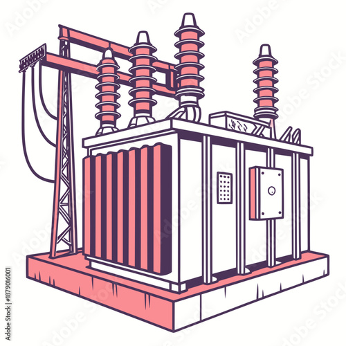 Industrial electrical transformer
