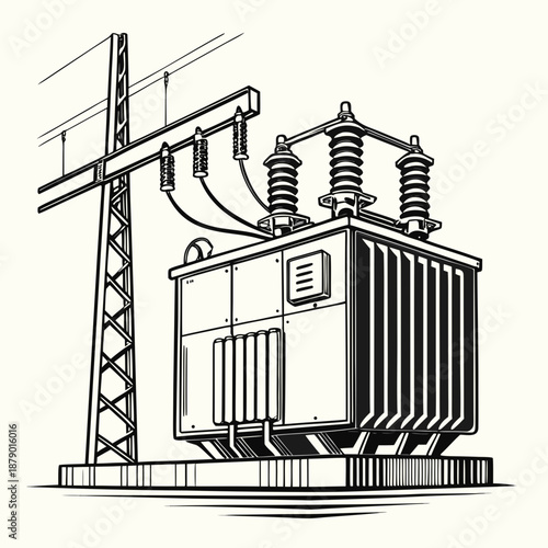 Industrial electrical transformer
