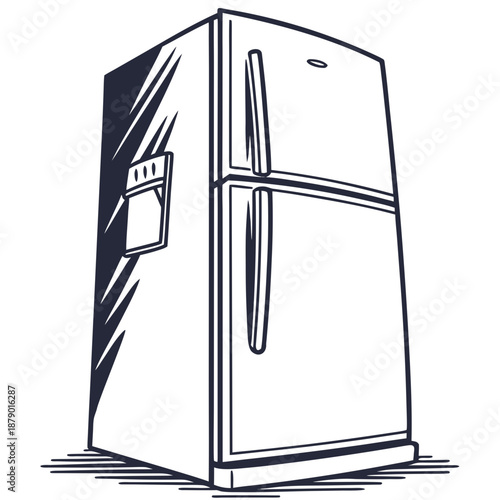 Illustrated refrigerator